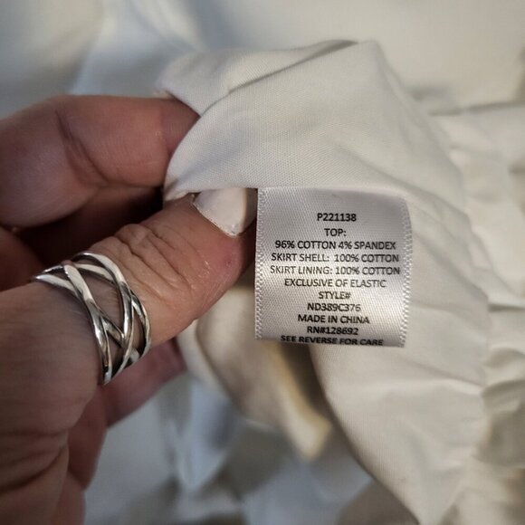 NWT MADDEN NYC WHITE BUBBLE MINI DRESS SZ XL - Picture 5 of 5